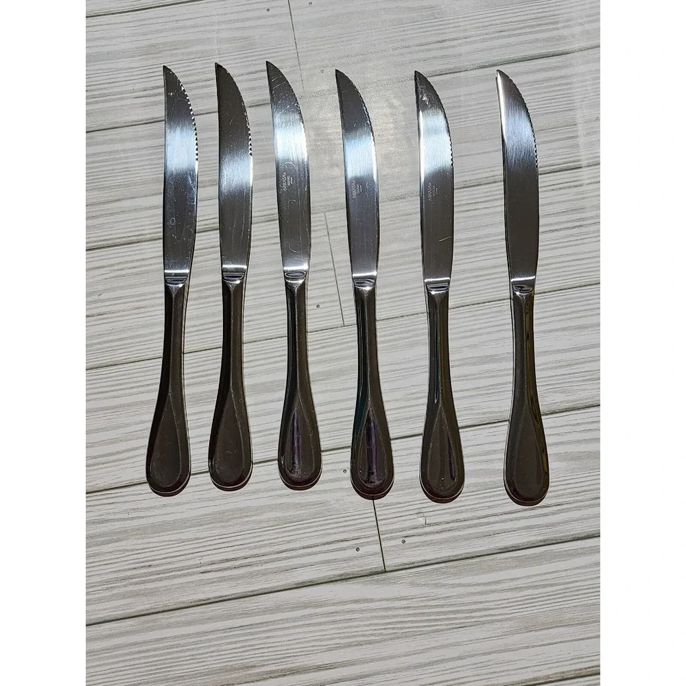 Mikasa Bravo Catering/Steak/Butter Knives Serrated Stainless‎ Steel Vietnam Lot